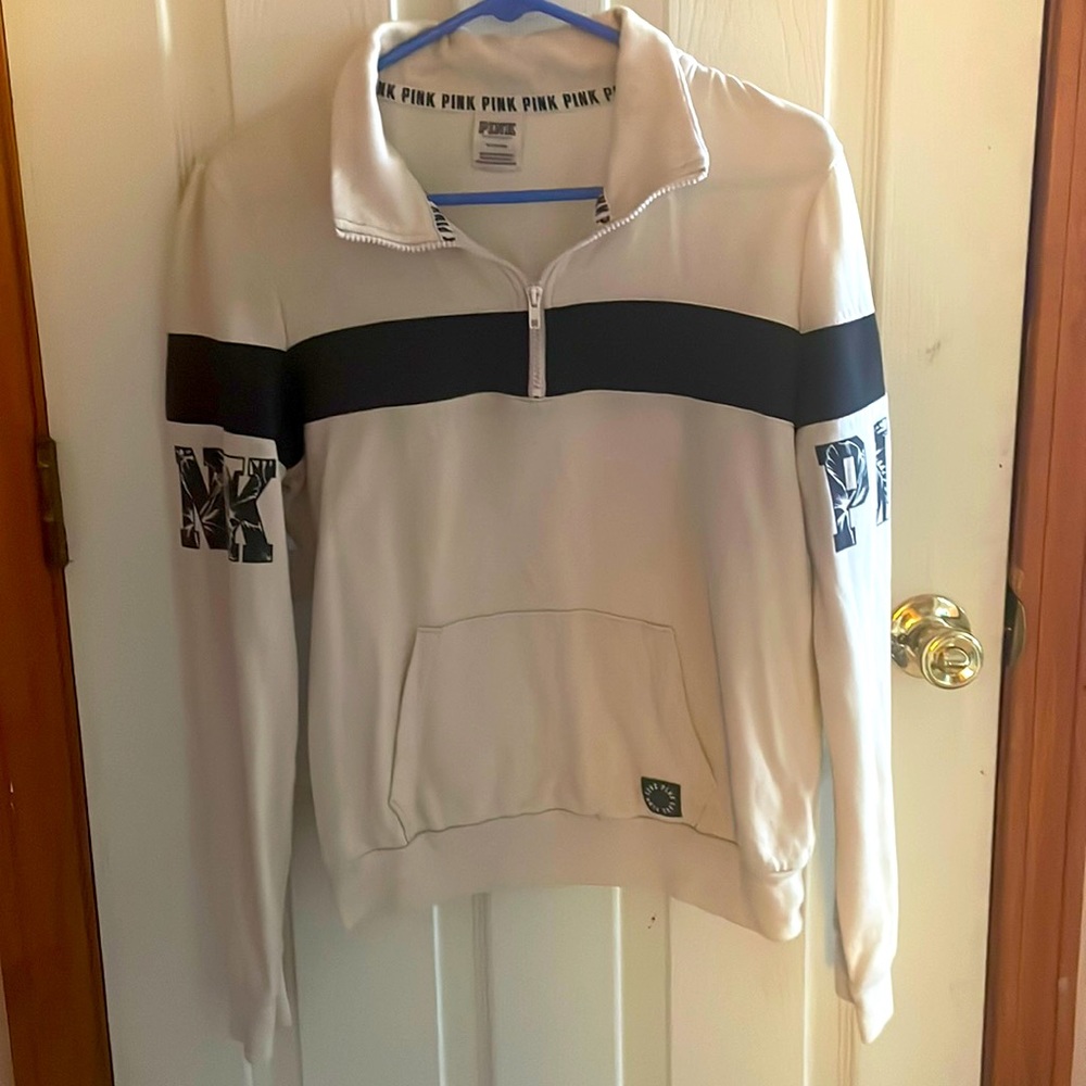 Victoria’s Secret PINK medium half zip up pullover sweatshirt